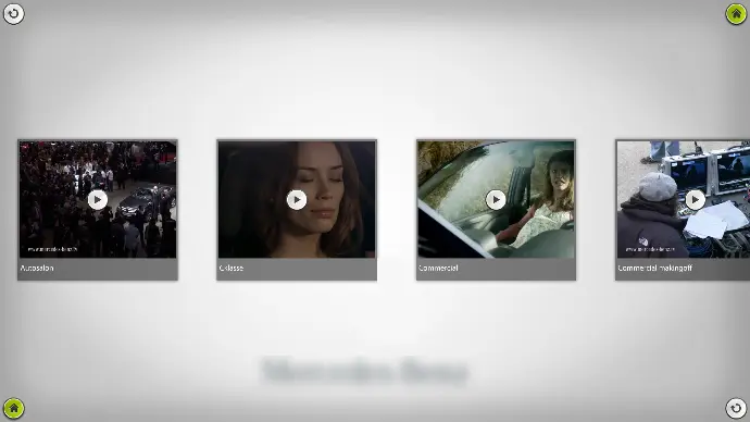 Application vidéo tactile